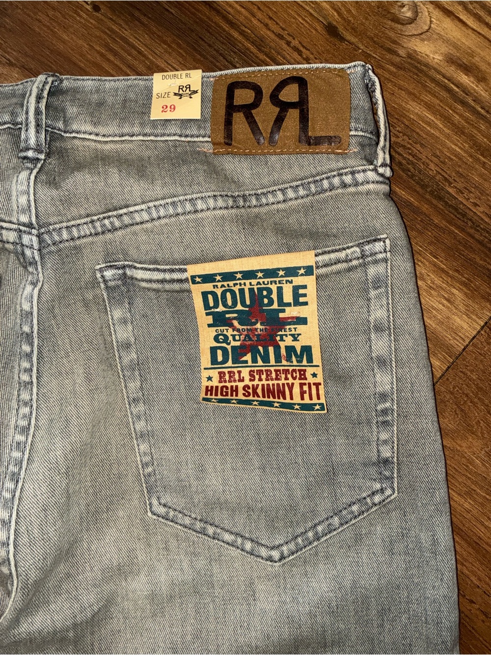 RRL Gray High Skinny Strech Fit - Picture 13 of 16
